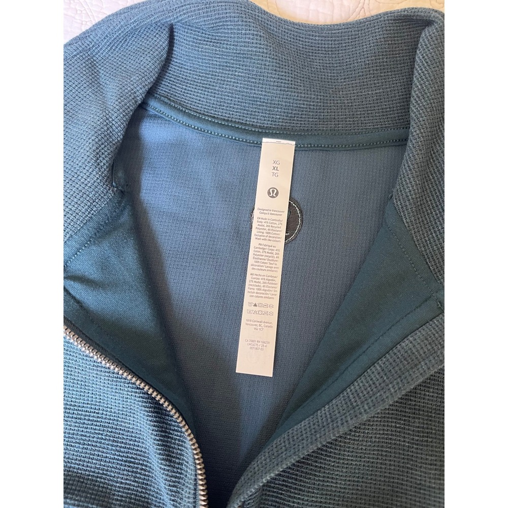 NWT Lululemon Scuba Cropped Funnel-Neck Half Zip Waffle - Picture 4 of 16